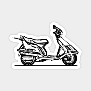 1985 CH150 Motorcycle Sketch Art Magnet