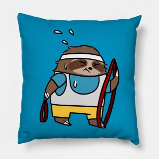 Sloth with resistance Bands Pillow