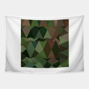 Castleton Green Abstract Low Polygon Background Tapestry