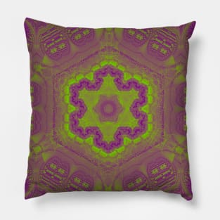 Metatronic Motion - Electric Lime Duo Tone Pillow