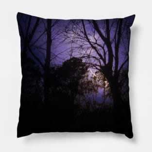 Lighting in the trees Pillow