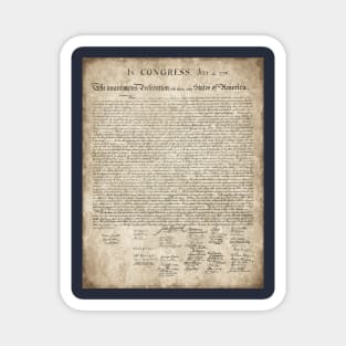 Vintage Style Declaration of Independence Magnet