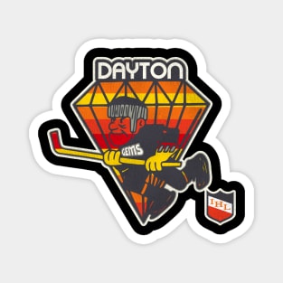 Defunct Dayton Gems IHL Hockey Magnet