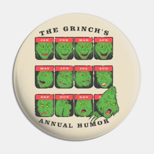 The Grinch's Annual Mood Pin