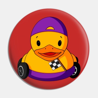 Car Racing Rubber Duck Pin