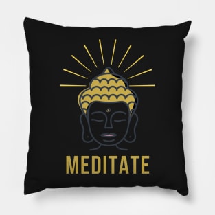 Meditate - Gautam Buddha Pillow