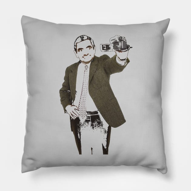 mr bean Pillow by DeepQuest