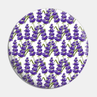 Lavender Flowers Pattern Pin