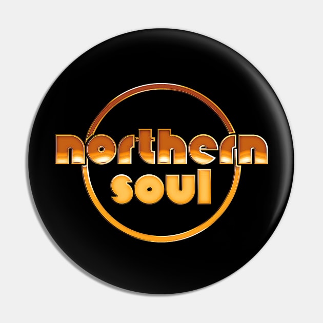 Northern Soul / Retro Soul Music Fan Design Pin by DankFutura