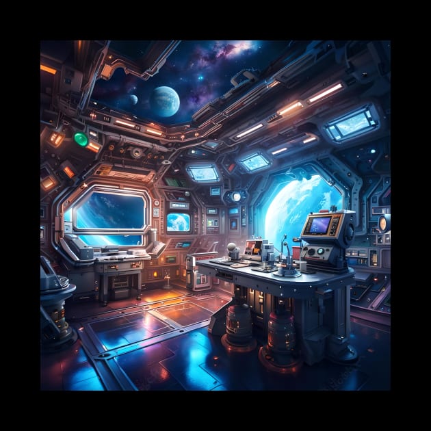 Science Laboratory in Space Station by SmartPufferFish