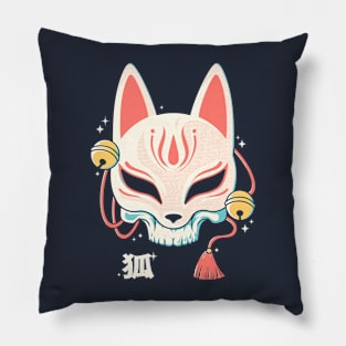 Kitsune Skull Pillow