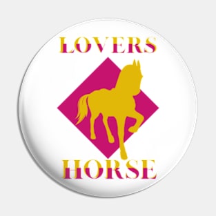 pink horse lover Pin