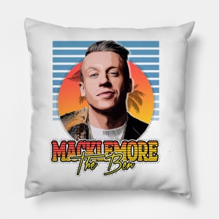 Retro Macklemore // The Ben style Flyer Vintage Pillow