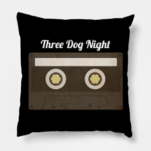 Three Dog Night / Cassette Tape Style Pillow