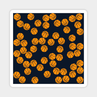 Cute Basketball Pattern Magnet