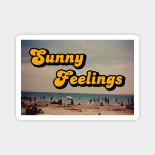 70s Beach Vibe - 'Sunny Feelings' Magnet