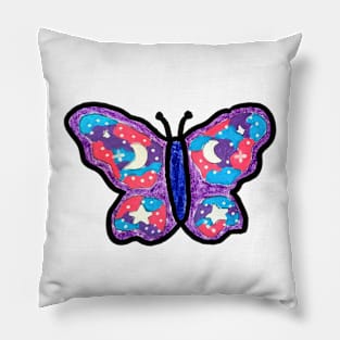 Space Butterfly Pillow