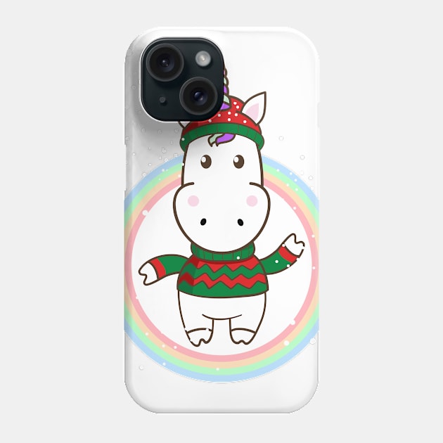 winter unicorn Phone Case by ElWish