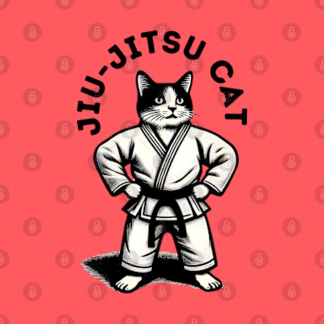 Jiu-Jitsu Cat by Desert Owl Designs