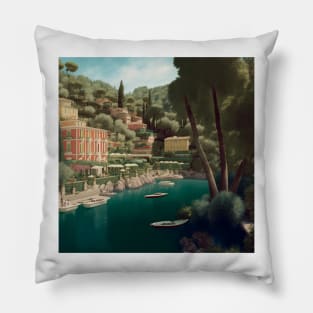 Portofino on the Ligurian Sea III Pillow