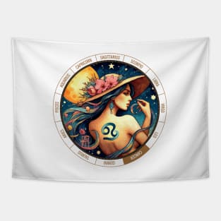 ZODIAC Cancer - Astrological CANCER - CANCER - ZODIAC sign - Van Gogh style - 4 Tapestry