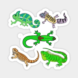 Lizard Party Magnet