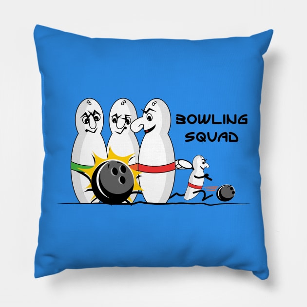 Bowling Squad Pillow by Hydra