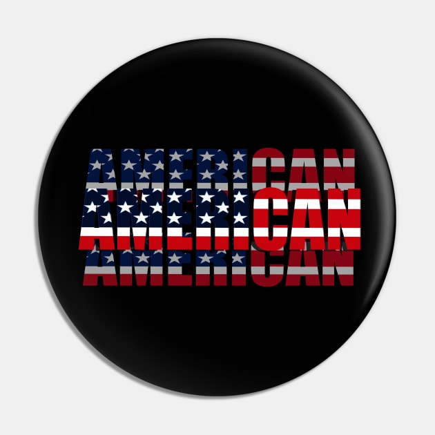 Patriotic American Flag Typography for Men, Women & Kids" Pin by Whisky1111