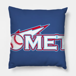 Comets Baseball Logo Pillow