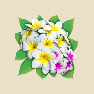 Plumeria Flowers Bouquet T-Shirt