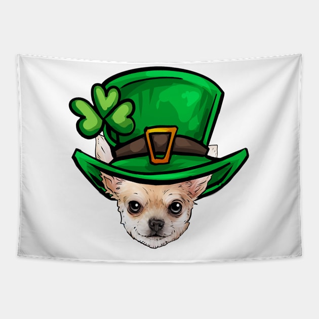 St Patricks Day Chihuahua Tapestry by whyitsme