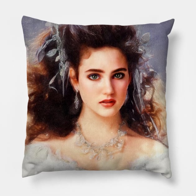 Sarah Trapped in the Labyrinth Masked Ball Pillow by OrionLodubyal