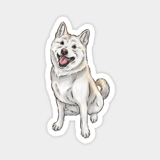 Cream / White Shiba Inu Magnet