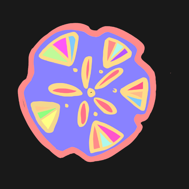 Colorful Sand Dollar by CarrieBrose