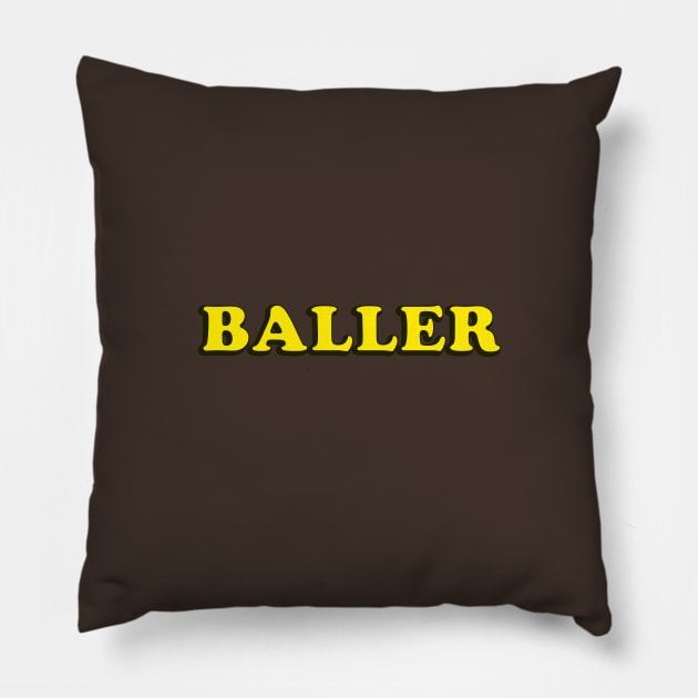 Baller Pillow by thedesignleague