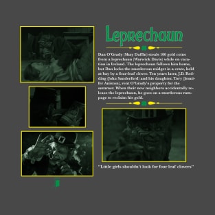 Leprechaun Synopsis Design T-Shirt