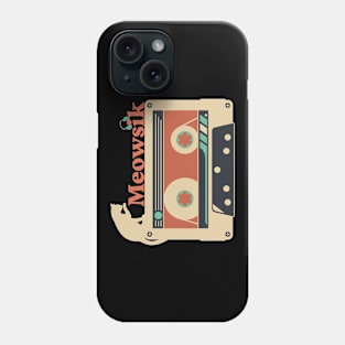 Retro Meowsik-Cat and Music lovers- Phone Case