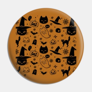 Halloween Pattern Pin