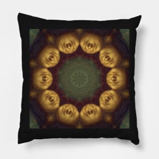 Mandalisa Kaleidoscope Pattern (Seamless) 3 Pillow