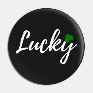 Lucky St. Patrick's Day Shirt Pin