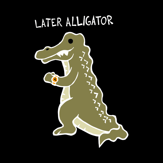 Later Alligator (White) by Graograman