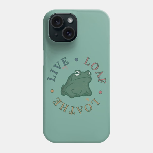 Funny Frog Phone Case by Nixart