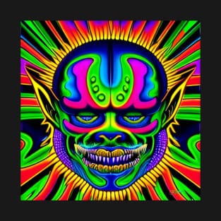 Retro SciFi Monsters: Trippy Horror 232 T-Shirt