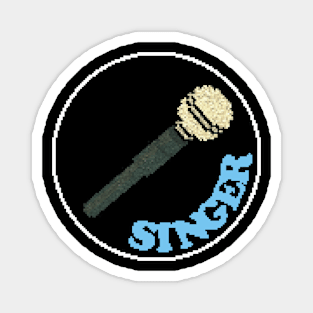 Rock Battle Card Game Singer Icon Magnet