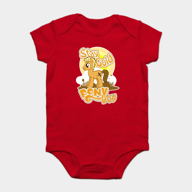 Stay Gold Pony Boy My Little Pony Onesie Teepublic