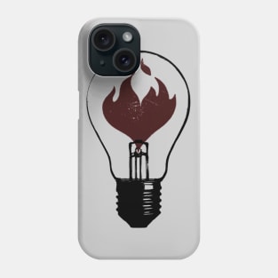 Flaming Lightbulb Phone Case