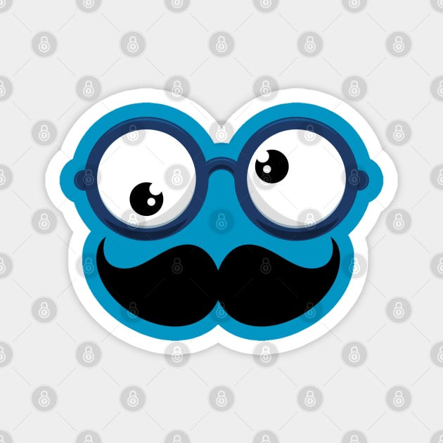 cute emoji cartoon face Magnet by MNZStar