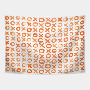 Xoxo valentine's day - orange Tapestry