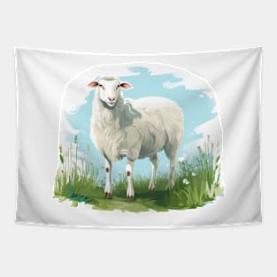 White Sheep Tapestry