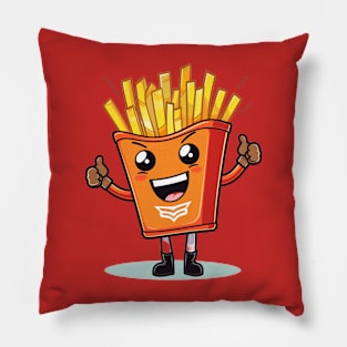 kawaii french fries T-Shirt cute ,potatofood ,funny Pillow